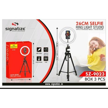 SIGNATIZE-9023 26CM SELEIE RI NG LIGHT STUDIO