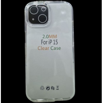 2.0MM FOR IP 15 CLEAR CASE TRANSPERENT COVER