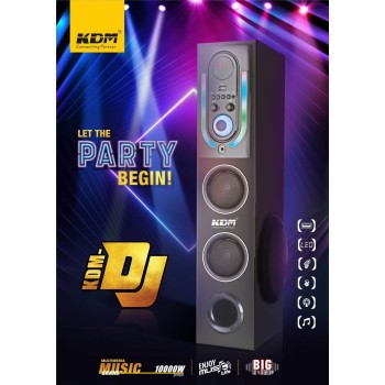 KDM-DJ SOUND BLUETOOTH SPIKER AND AUX PENDRIVE SUPPORT 