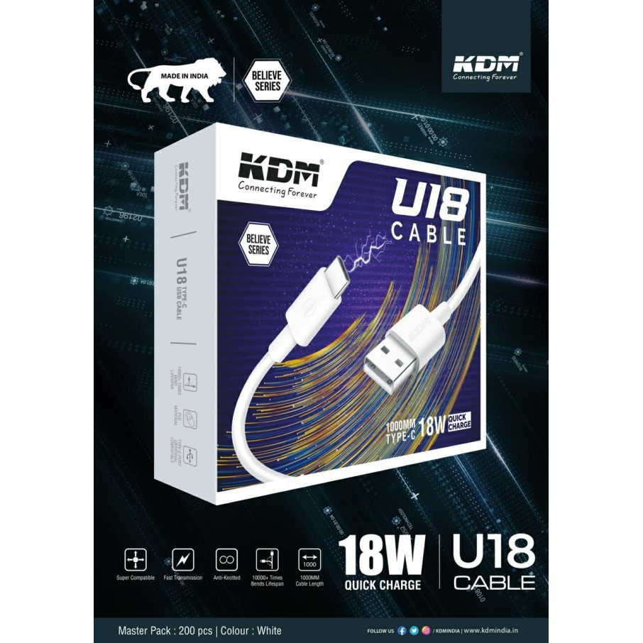 KDM U18 Data Cable C Type