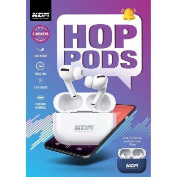 KDM- HOPE PODS WIRELESS EARPODS HD MUSIC SYSTEM
