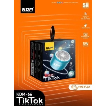 kdm jiktok 66 small powerful bluetooth speaker mini type c supported speaker kdm-66