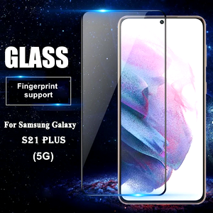 Tempered glass screen protector with fingerprint support for Samsung S21 PLUS 
