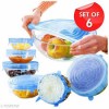 Microwave Safe Silicone Stretch Lids | Reusable Food Storage Covers | Eco-Friendly, Stretchable & Durable Silicone Lids