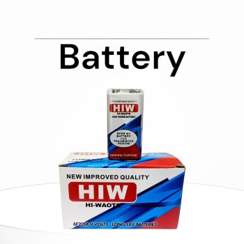 9 VOLTS battery HIW HI-WAOTE for toys, kidology, digital multimeter, wall clocks 6F22M