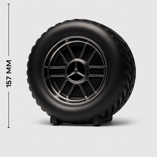 CYOMi CY-666 Wheel Speaker Portable Bluetooth Speaker with Super Bass, USB & Micro SD Support