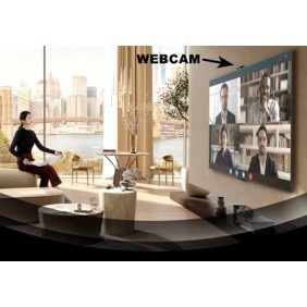LG Full HD 1080P Smart Webcam at 30 fps, Superior Privacy, Built-in Microphone, Picture in Picture, Remote Meeting, USB Streaming, Compatible with PC, Laptops and Smart TV 