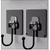 Premium Black Self-Adhesive Wall Hooks – Heavy Duty Waterproof Utility Hooks for Kitchen, Bathroom & Office (5 PIECE)