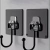 Premium Black Self-Adhesive Wall Hooks – Heavy Duty Waterproof Utility Hooks for Kitchen, Bathroom & Office (5 PIECE)