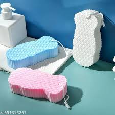 Ultra Soft 3D Exfoliating Body Scrubber – Gentle & Effective Bath Sponge for Smooth Skin