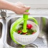 Rotating Salad Spinner and Colander – 2-in-1 Vegetable Washer with Handle Grip salad spinner with handle