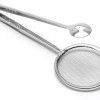 2-in-1 Stainless Steel Kitchen Tongs and Filter Spoon – Multi-Functional Fried Food Clip Tool
