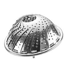 Stainless Steel Foldable Steamer Basket – Vegetable Steamer & Kitchen Drain Rack