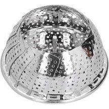 Stainless Steel Foldable Steamer Basket – Vegetable Steamer & Kitchen Drain Rack