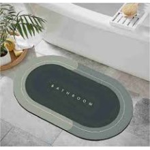 Anti-Slip Bathroom Floor Mat – Soft, Water Absorbent & Quick Dry Rug for Home