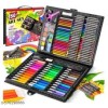 150-Piece Complete Art Set for Kids & Beginners – Drawing, Coloring, Painting Kit with Markers, Crayons, Color Pencils, Oil Pastels