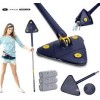 360° Adjustable Cleaning Triangle Mop with Long Handle | Multifunctional Floor Cleaning Mop