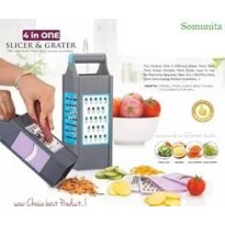 4-in-1 Plastic Silencer & Grater for Kitchen – Multi-Functional Grater with Different Blades