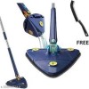 360° Adjustable Cleaning Triangle Mop with Long Handle | Multifunctional Floor Cleaning Mop