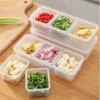 DAILYFY HUB Multi-Grid Fridge Storage Box – 6-Compartment BPA-Free Organizer Tray with Lid