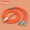  Allepy 120W 6A Fast USB 3.0 3-in-1 Cable Type-C, Micro USB & iOS Compatible | Nylon Braided