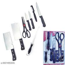 Yinikiz 8-Piece Kitchen Knife Set Professional Stainless Steel Knife Set for Home & Kitchen Use