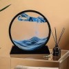 PERFY Moving Sand Art Picture | 3D Deep Sea Sandscape Glass Frame for Home & Office Decoration