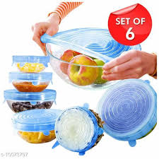 Microwave Safe Silicone Stretch Lids | Reusable Food Storage Covers | Eco-Friendly, Stretchable & Durable Silicone Lids