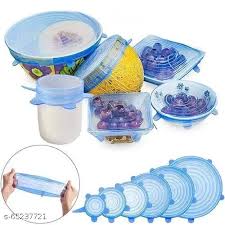Microwave Safe Silicone Stretch Lids | Reusable Food Storage Covers | Eco-Friendly, Stretchable & Durable Silicone Lids