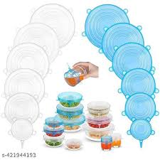 Microwave Safe Silicone Stretch Lids | Reusable Food Storage Covers | Eco-Friendly, Stretchable & Durable Silicone Lids