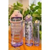 3-in-1 Water Bottle Set with Time Markers, Leak-Proof, BPA-Free, Motivational Water Bottles for Daily Hydration & Fitness