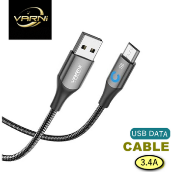 Varni Micro USB Cable 3.4A  LED Indicator, 480Mbps Data Sync,  Fast Charging  Data Transfer, Strong  Flexible,  Compatible with Micro USB Devices U68 