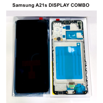 Display combo with middle frame compatible with Sam A21s OG 