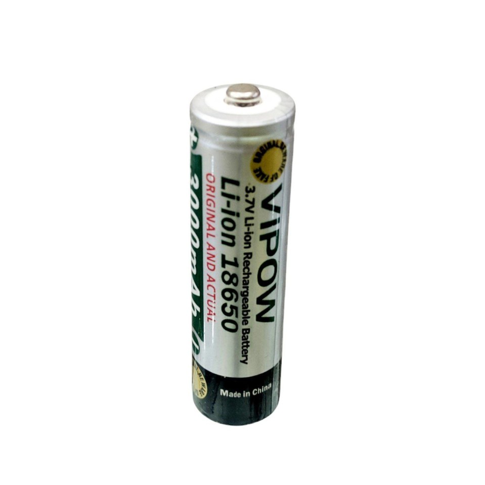 Vipow microusb 3000mah Flat 3.7v Rechargeable High Capacity Battery for toys, clock, remote electric device 18650