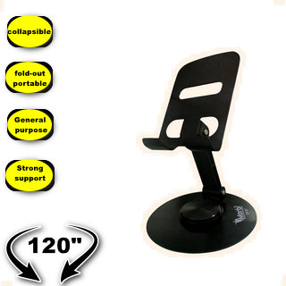 Morbi Foldable Portable Phone Stand Phone Holder with non-slip mat, Hold Up Adjustable, General purpose, strong support, fold-out portable and heavy size compatible for Phone, iPad, Desk, Desktop Tablet CS-07