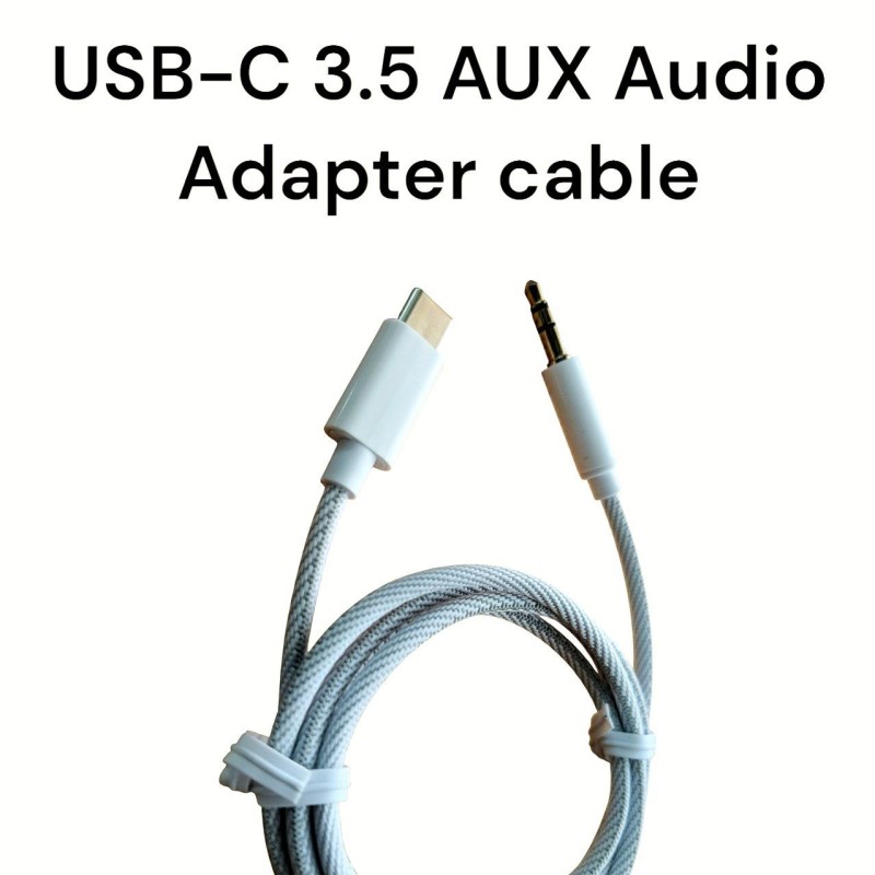 USB-C 3.5 Aux Audio adapter cable comaptible with iphone 15pro/ 15pro max JH-030-A