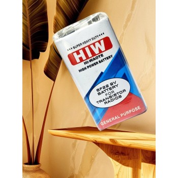 9 VOLTS battery HIW HI-WAOTE for toys, kidology, digital multimeter, wall clocks 6F22M