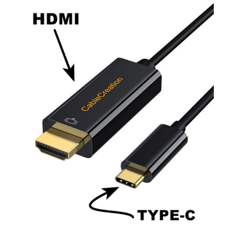 USB3.1 Type-C Male to HDMI TYPE-C Male Adapter cable 4K*2K30HZ 