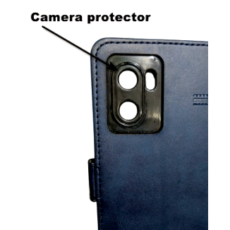 Flip case cover with leather finishing, lining design, camera protector cut, Inbuilt Stand, Shockproof Wallet Style flip cover for Realme Narzo 50 5G