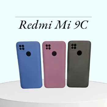 silicon case cover original high-quality with camera cut and soft microfiber inner lining  for Redmi MI 9C