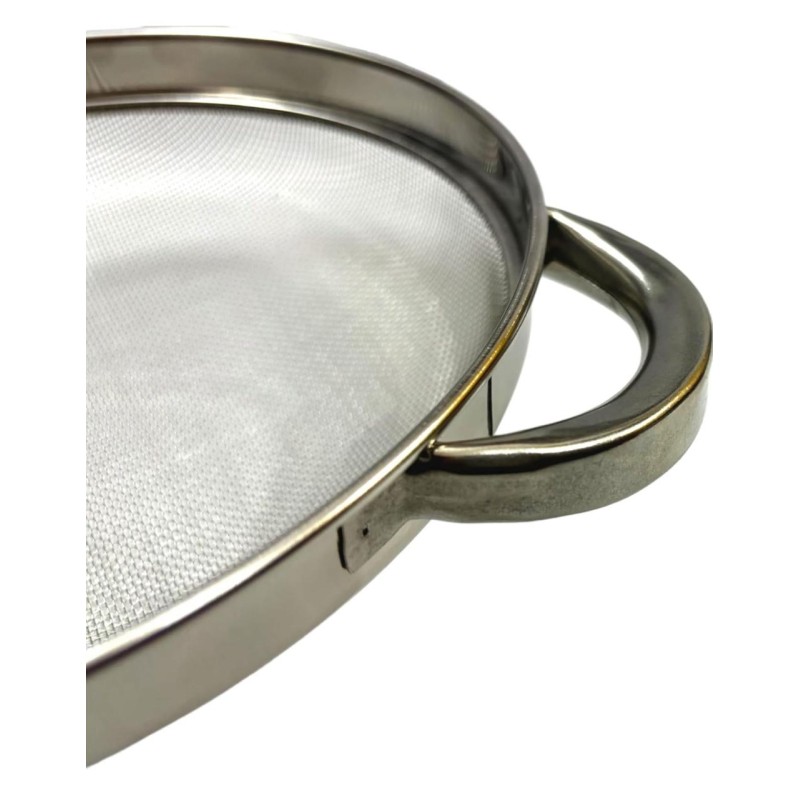 STAINLESS STEEL PURAN JALI SIEVING AND PULPING OF FOOD GRAIN WET DOUGH AND MANGO IN HOME KITCHEN,RESTAURANTS AND CATERING SERVICES.STRAINER,PURAN SACHA,MEDIUM WASHING STRAINER
