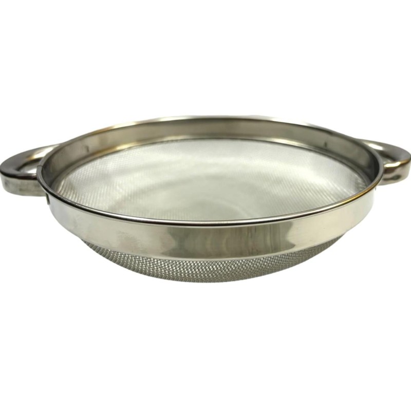 STAINLESS STEEL PURAN JALI SIEVING AND PULPING OF FOOD GRAIN WET DOUGH AND MANGO IN HOME KITCHEN,RESTAURANTS AND CATERING SERVICES.STRAINER,PURAN SACHA,MEDIUM WASHING STRAINER