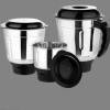 KITCHEN Jar Stainless Steel  Mixer Chutney Jar with perfect fitting and Long lasting mixer set combo pack of (3pc)