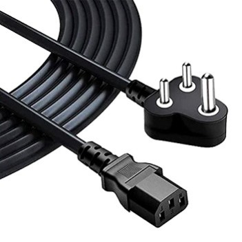 Honeycom power cord high-speed high-quality power cable 1.5mtrs  for Compute PC Desktop, printer, Projector