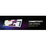 Ant Esports Wired Membrane Gaming Keyboard MK 1700 with USB-A Connection, Quiet Keystrokes, 12 Multimedia Function Keys, Backlit RGB LED - for Computer, PC, Desktop