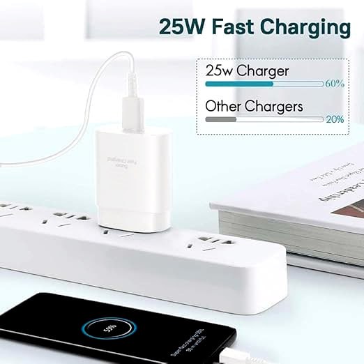 Morbi 25W PD power adapter USB-C with super fast charger compatible with android, iPhone Charging Dock