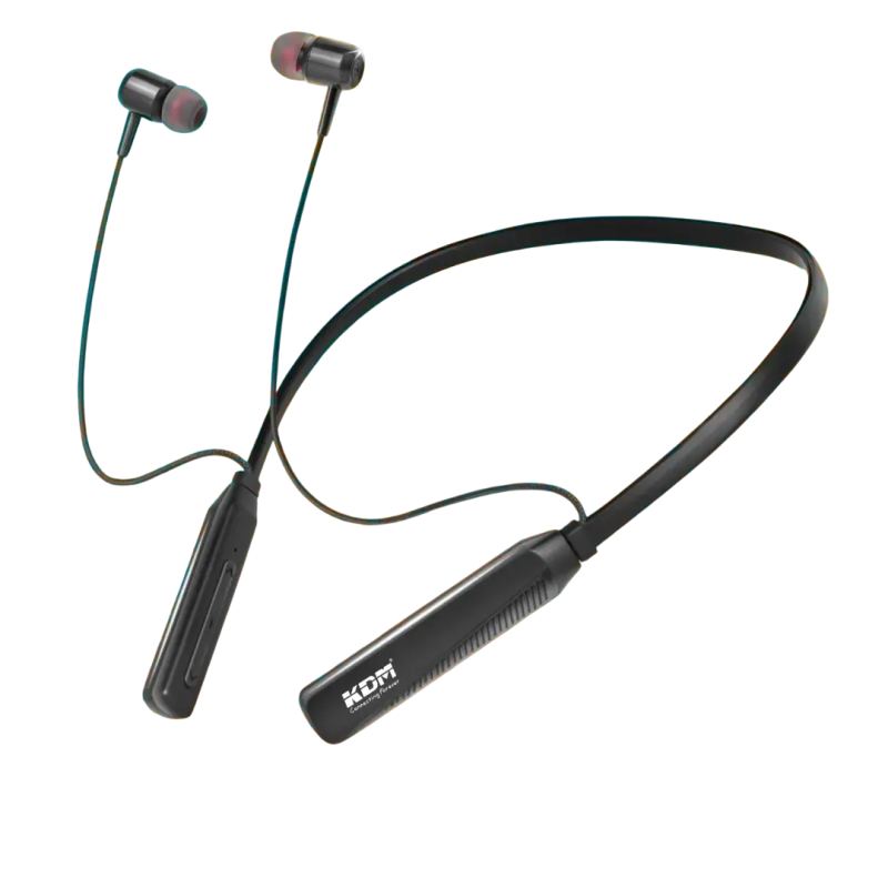 KDM Wireless Bluetooth neckband with up to 18hrs music time HD sound quality magnetic finishing KDM-A2 blade