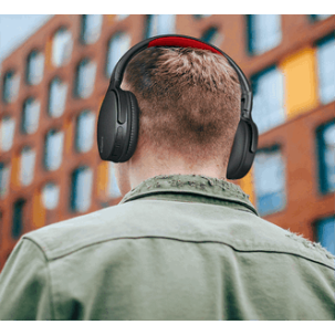 fingers Rock n Roll H6 wireless BT Headphone with bluetooth, FM RADIO, Micro SD, UP TO 12 hours, multi-point  technology voice Assistant support 