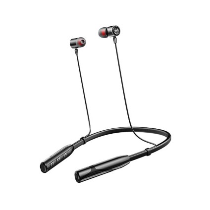 KDM wireless Bluetooth neckband G-1 with delivers seamless sound up to 36h play music time, 40 hours of talk time, built-in voice assistant, magnetic controller