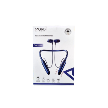 morbi bluetooth wireless neck hanging earphone neckband with magnetic control, up to 92H music play wireless range 10 mtrs time Dream-10